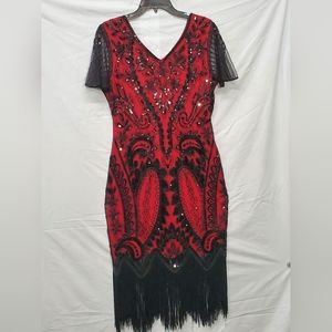 Women's Roaring 20's Flapper Dress Med